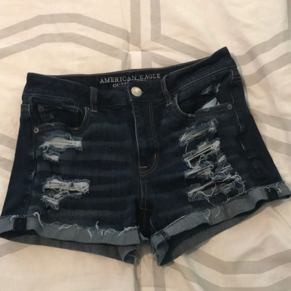 American eagle stretchy high rise  jean shorts